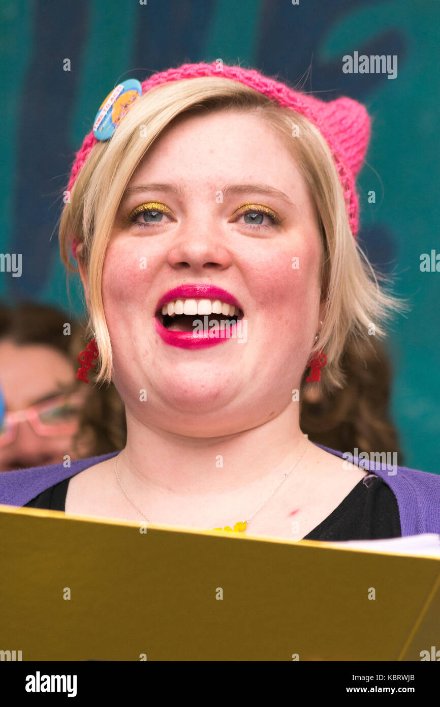 Dublin, Ireland. 30th September, 2017. The 6th Annual March for Choice to repeal the 8th Amendment from the Irish constitution Credit: Fabrice Jolivet/Alamy Live News Stock Photo