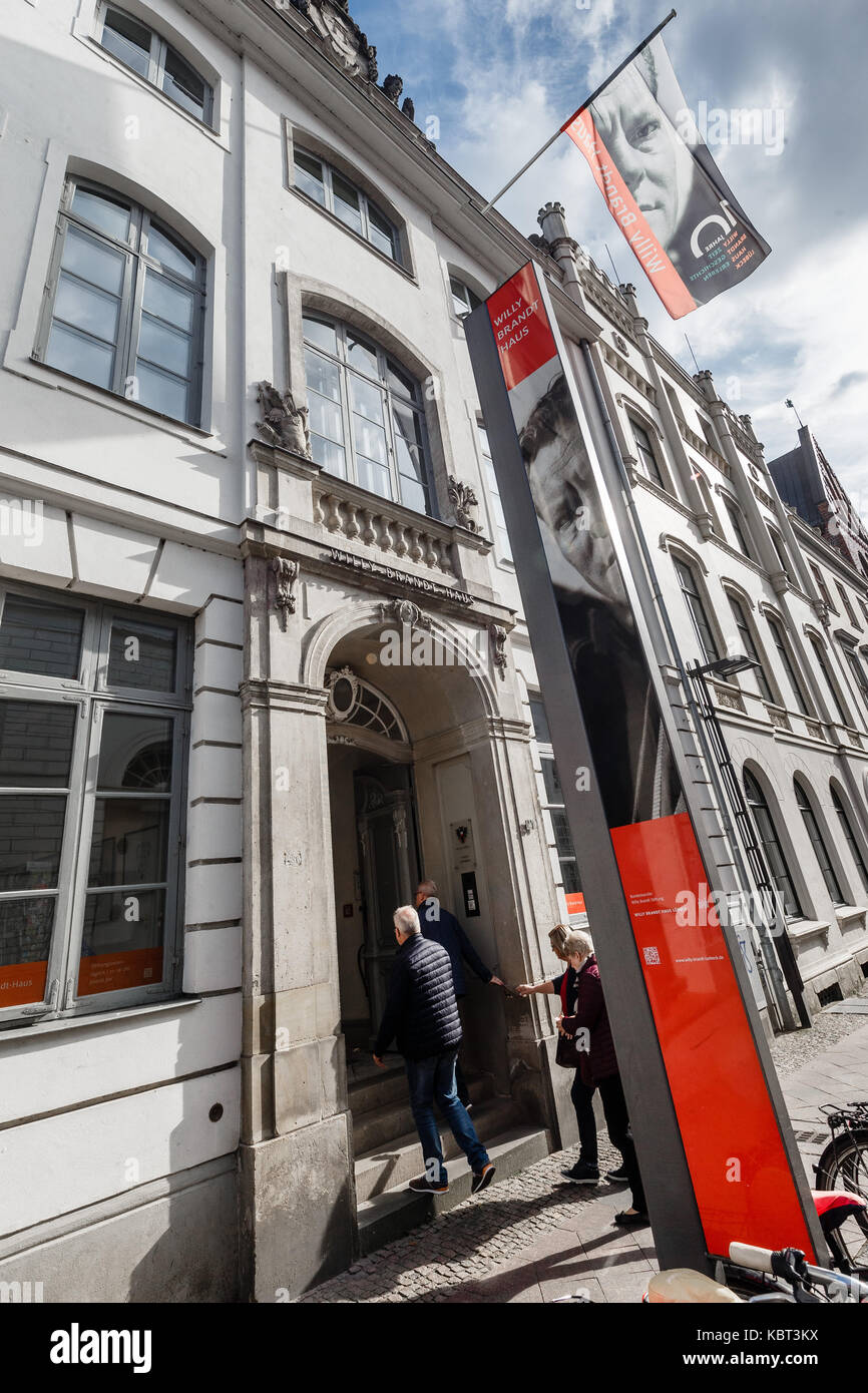 Luebeck Germany 22nd Sep 2017 The Willy Brandt Haus Museum In Stock Photo Alamy