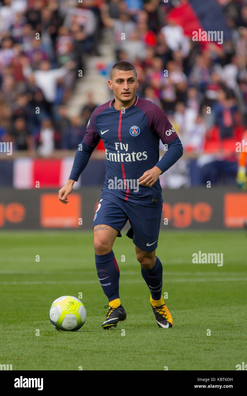 Marco Verratti in action during the French Ligue 1 soccer