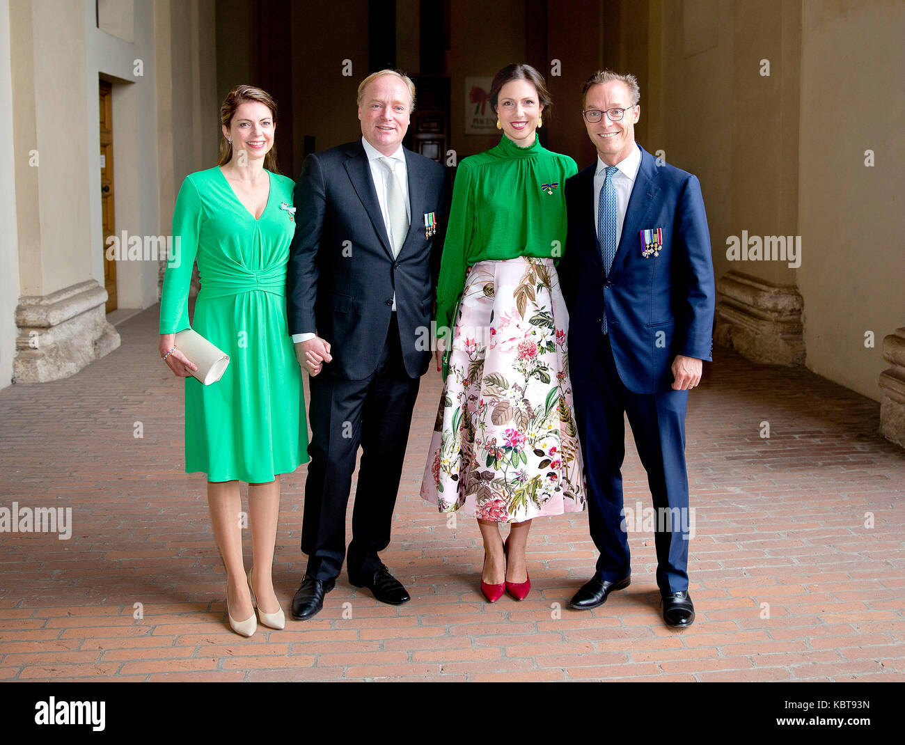 Prince Carlos de Bourbon de Parme and Princess Annemarie de Bourbon de