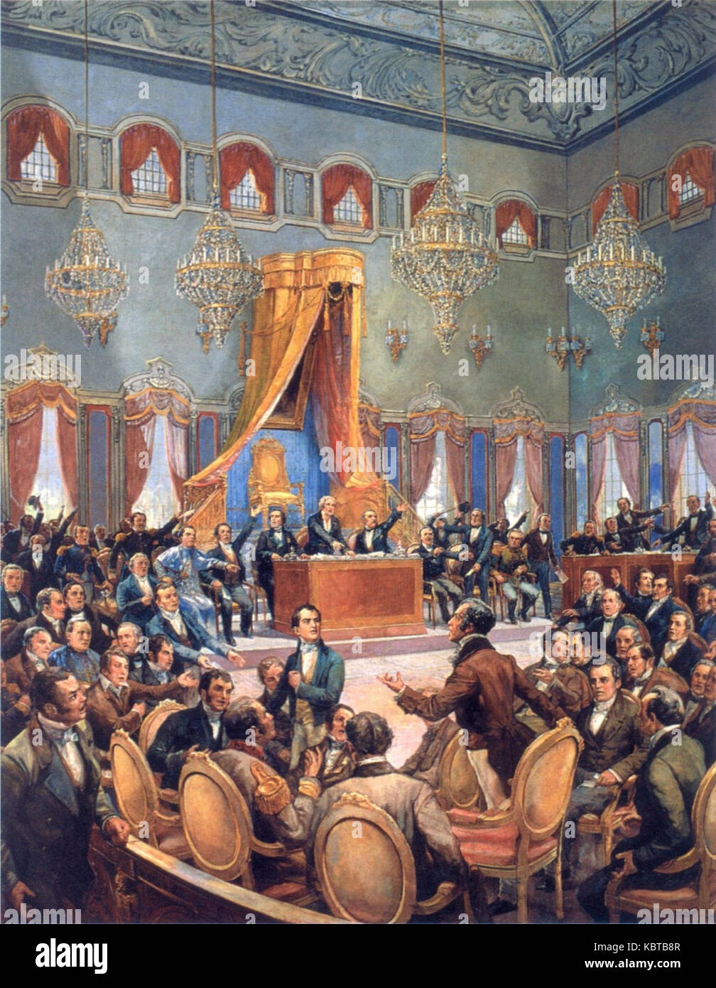 Portuguese Cortes 1822 Stock Photo Alamy