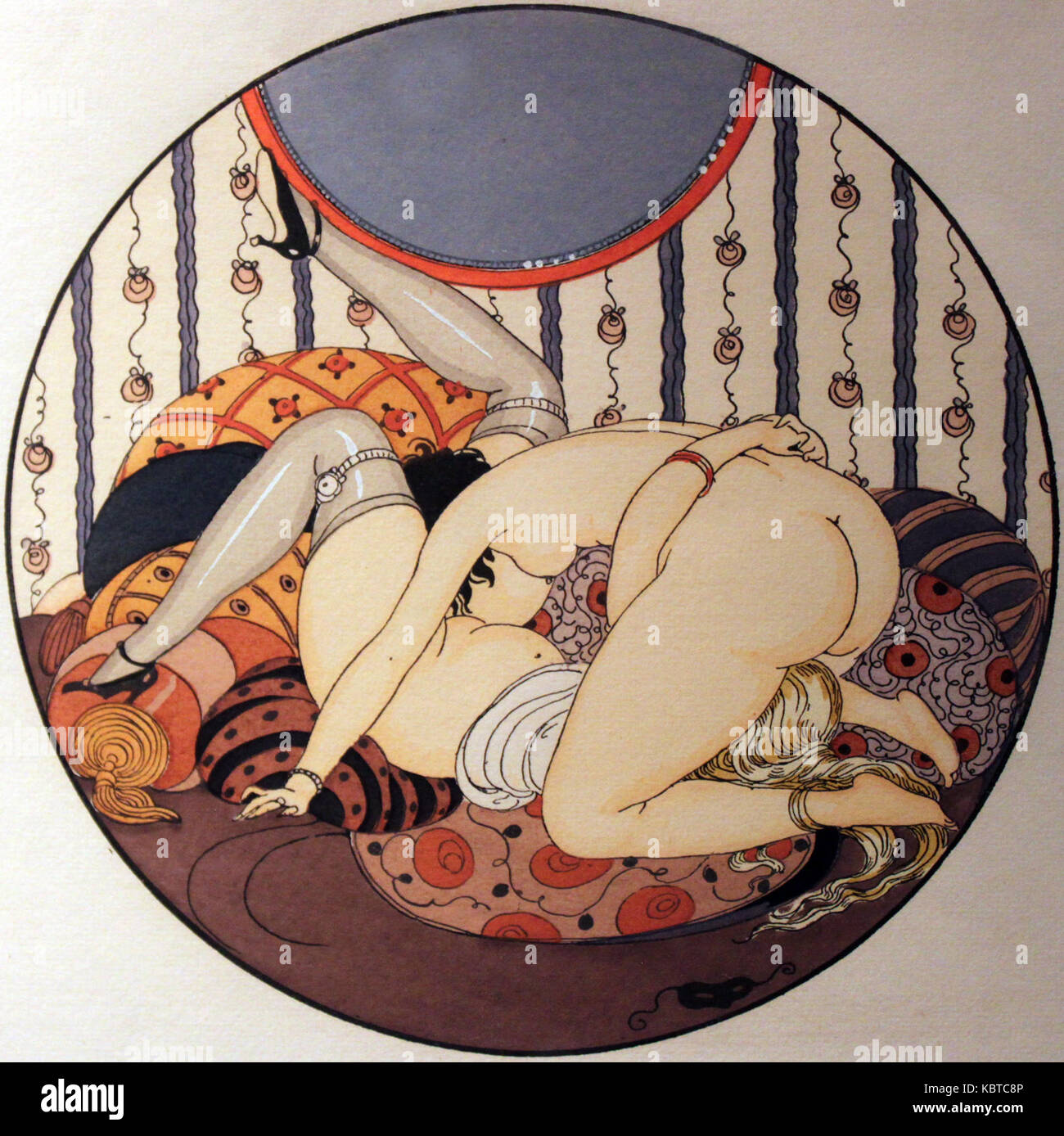1925 Wegener Les Delassements dEros 06 anagoria Stock Photo.