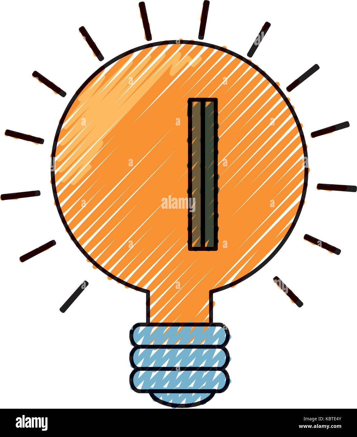 light bulb icon over white background colorful design vector ...