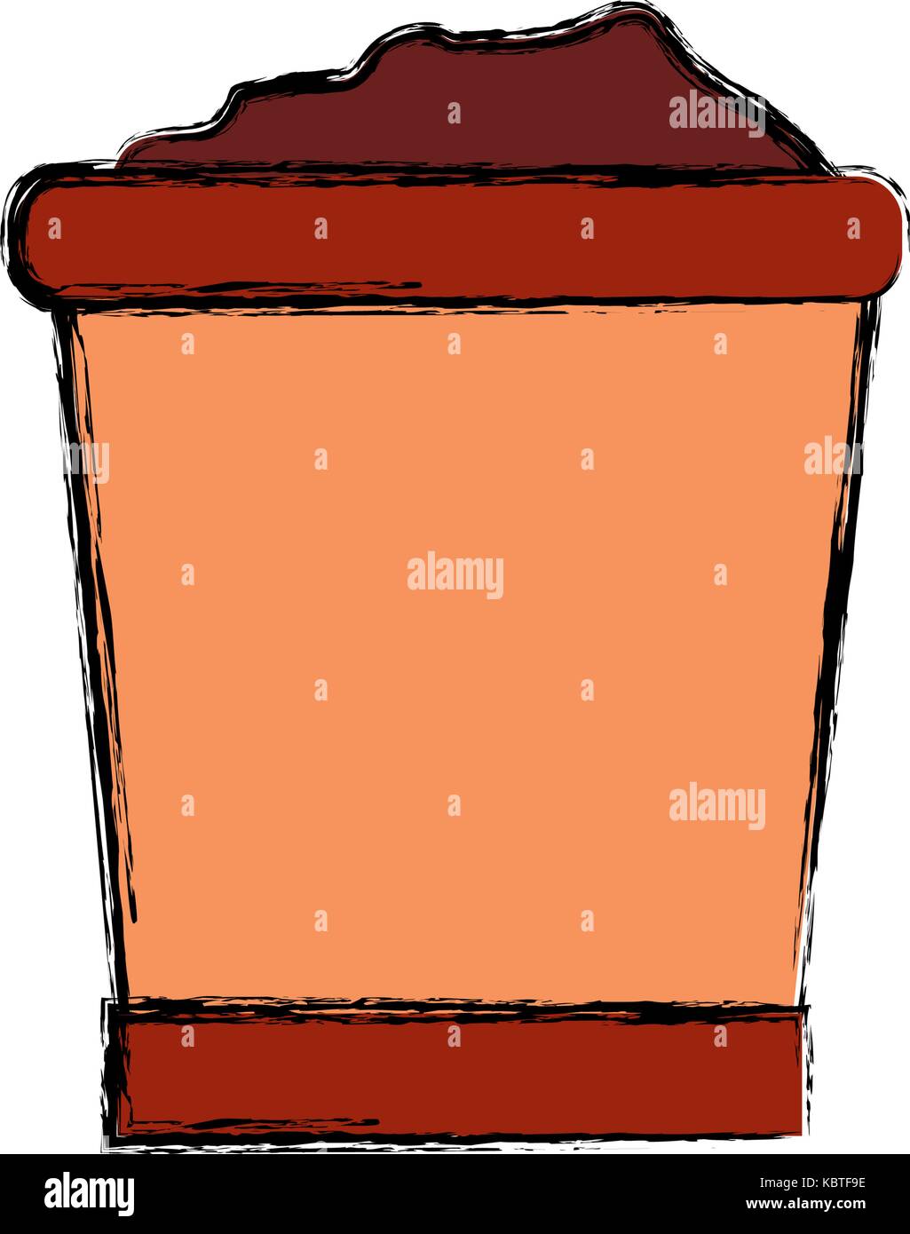 flower pot icon over white background vector illustration Stock Vector ...