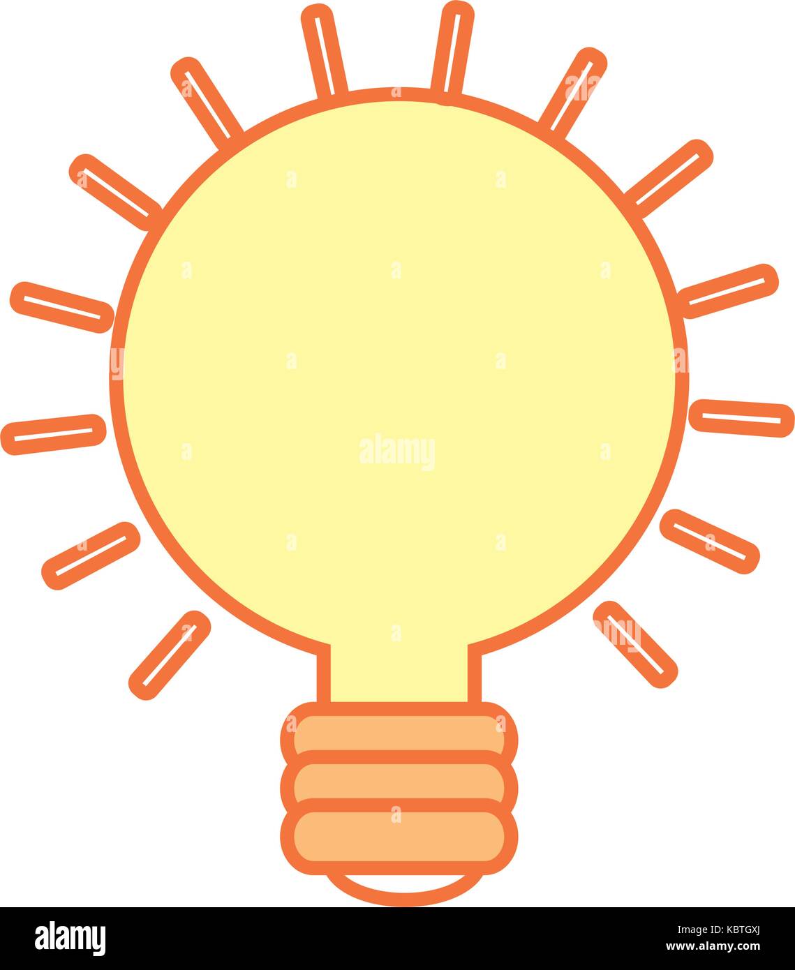 light bulb icon over white background colorful design vector ...