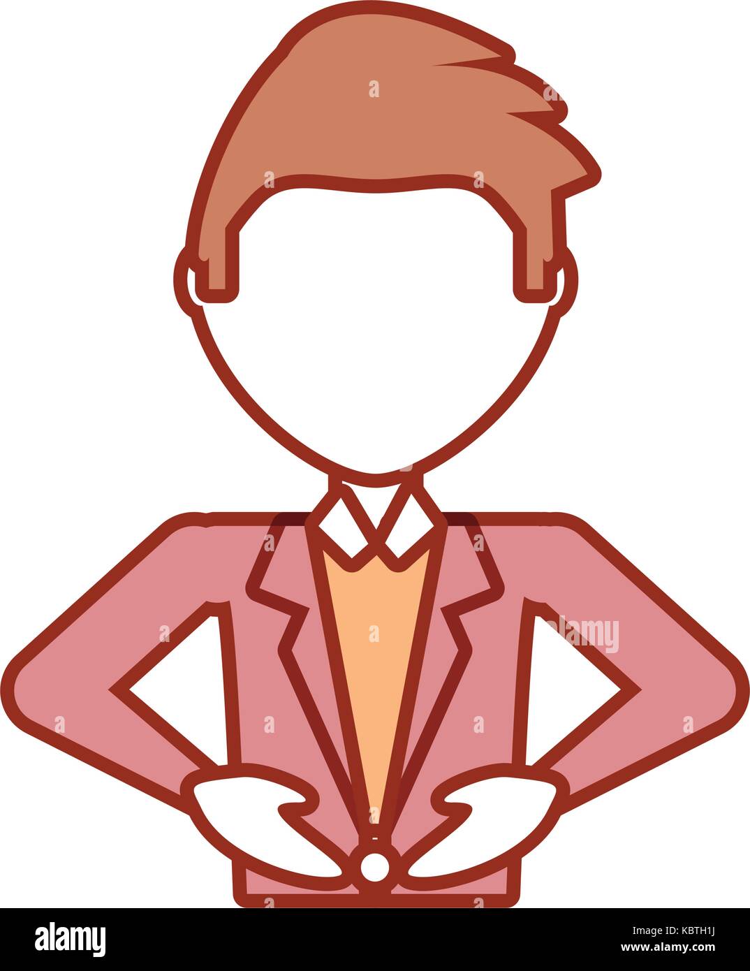 avatar man icon over white background colorful design vector ...