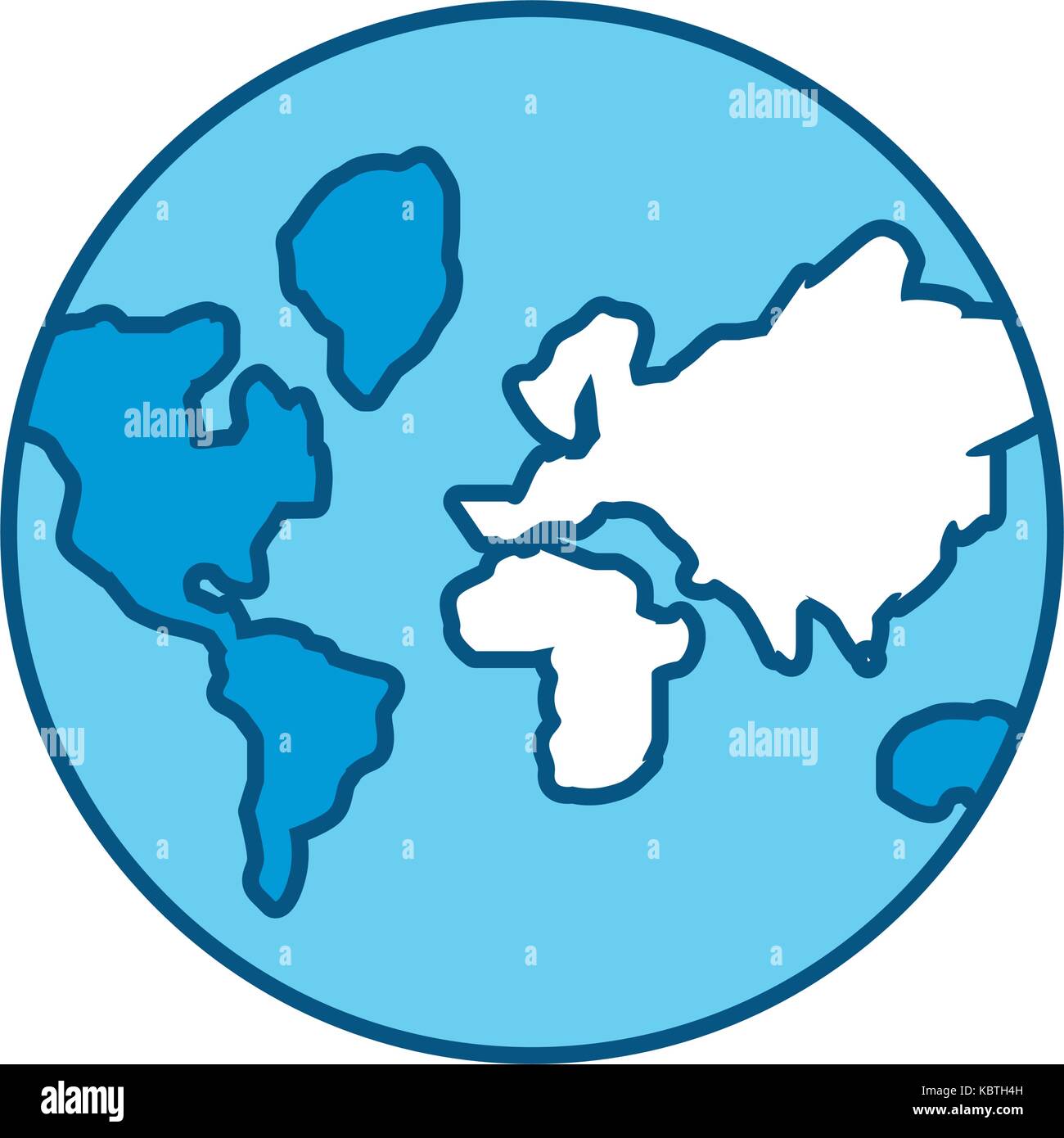 earth planet icon over white background vector illustration Stock ...