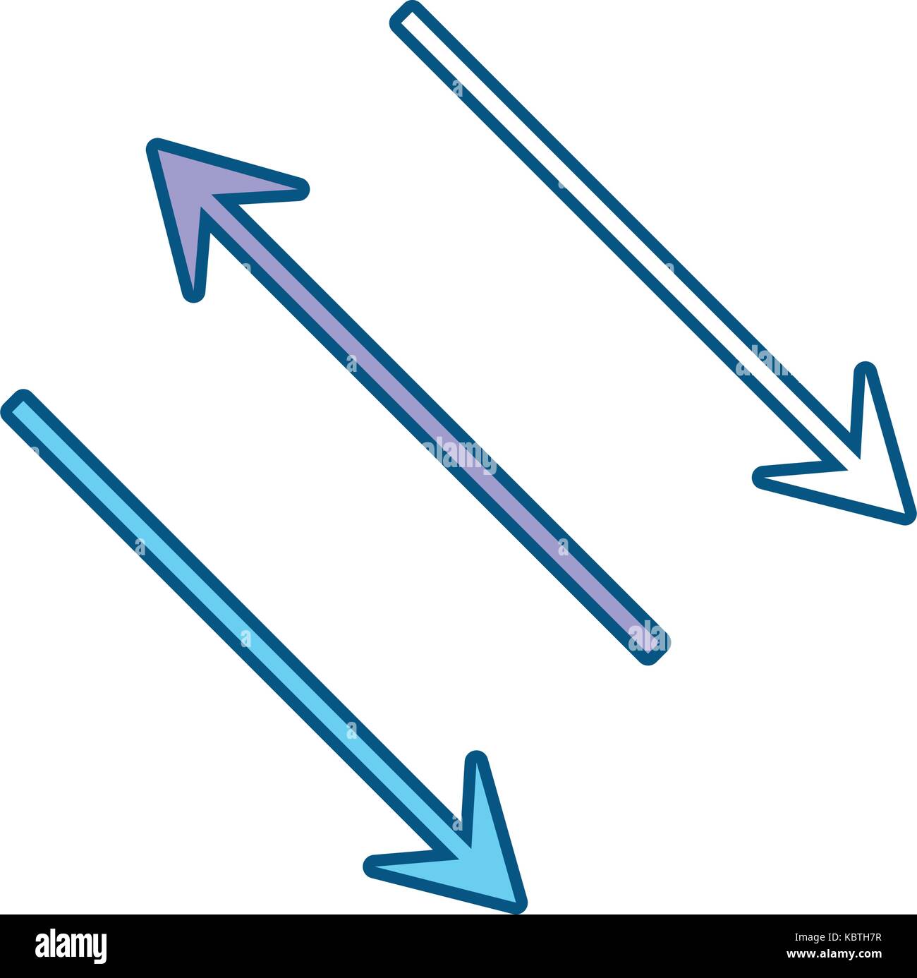 arrows icon over white background vector illustration Stock Vector ...