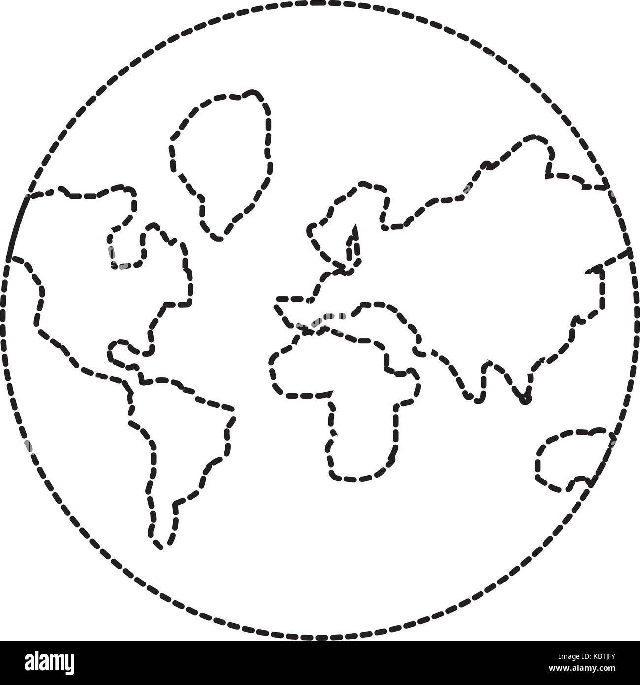 earth planet icon over white background vector illustration Stock ...