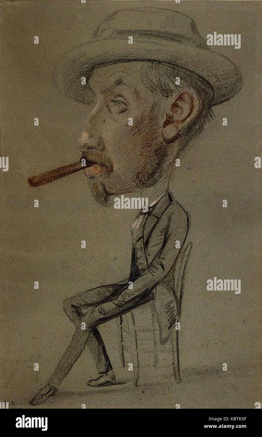 Claude Monet   Man with a Big Cigar Stock Photo