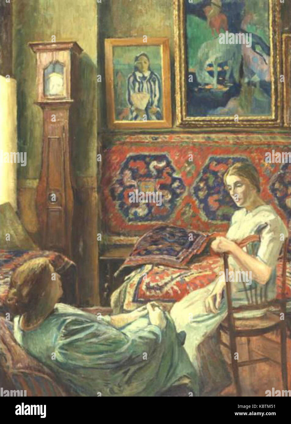 Daniel Conversation Dans L Atelier Stock Photo Alamy