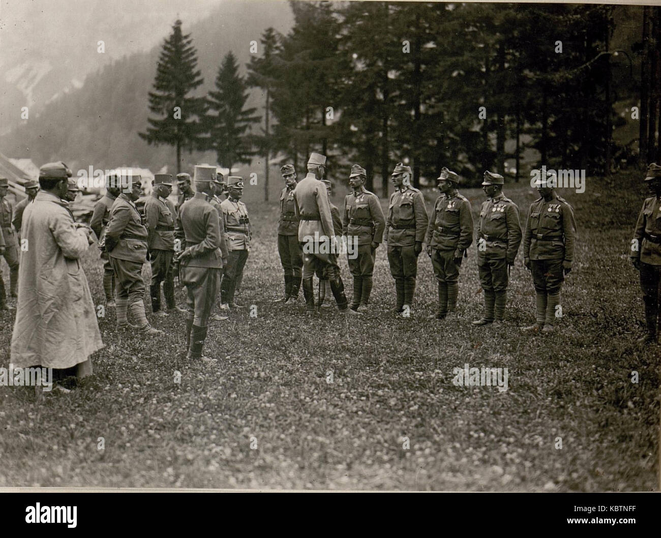 Sr.Kaiserl.Hoheit Erzh.Eugen in Raibl. (31 8.1917.) (BildID 15801636) Stock Photo