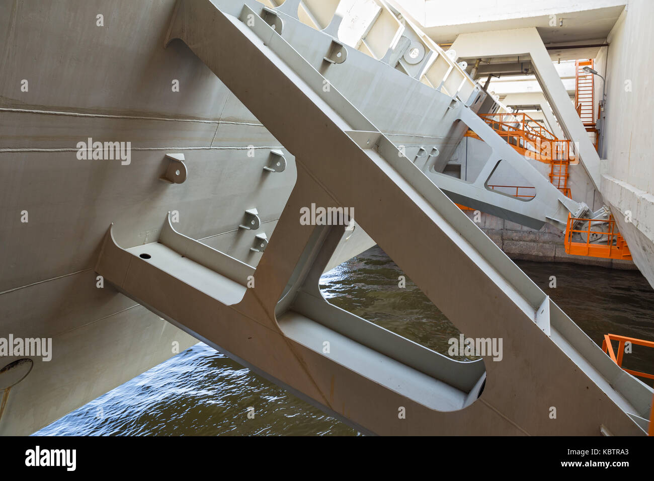 Saint Petersburg Flood Prevention Facility Complex, water gate Stock Photo