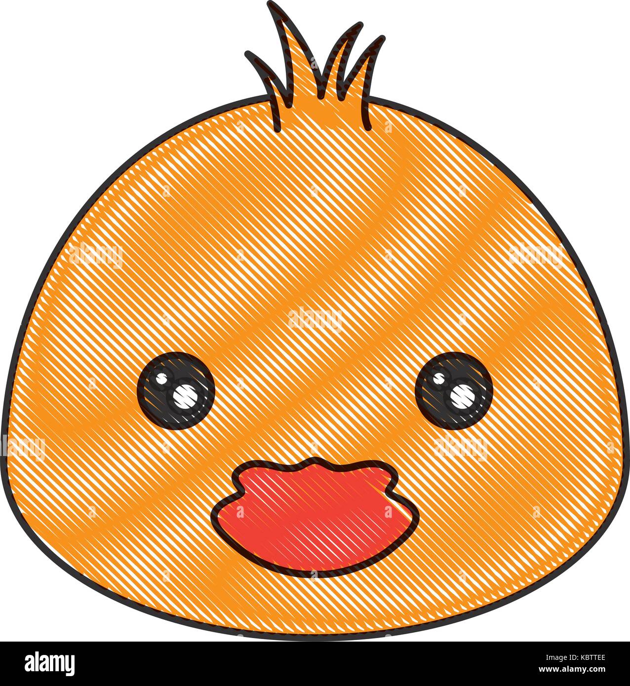 cute duck icon over white background colorful design vector ...