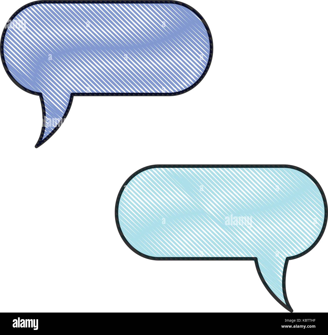 speech bubbles icon over white background vector illustration Stock ...