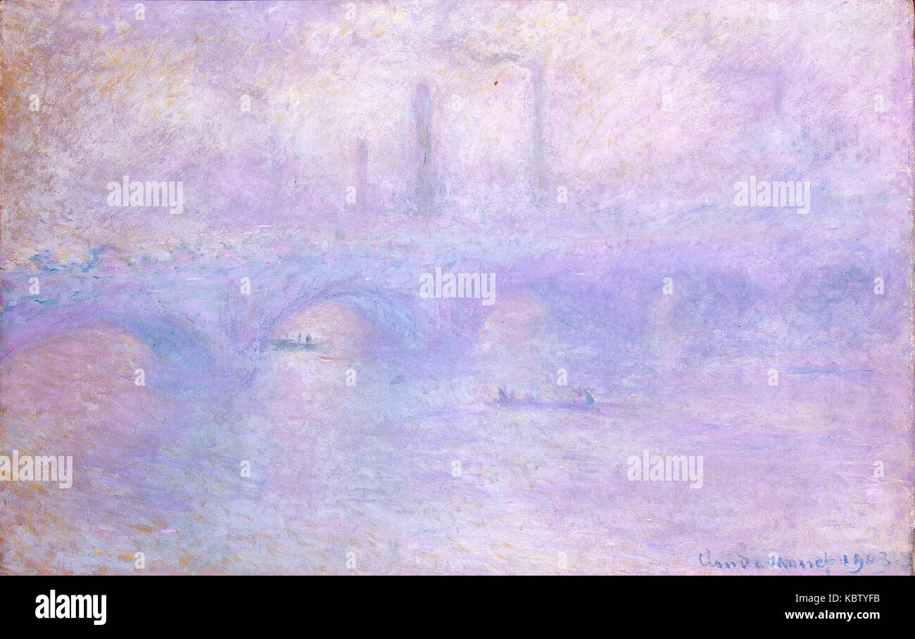 Monet, Claude   Waterloo Bridge. Effect of Fog Stock Photo