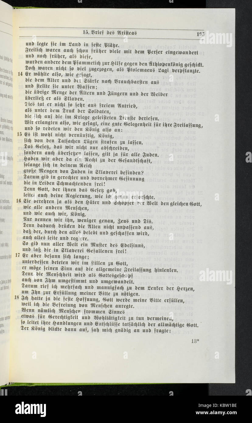 Riessler Altjuedisches Schrifttum ausserhalb der Bibel 195 Stock Photo