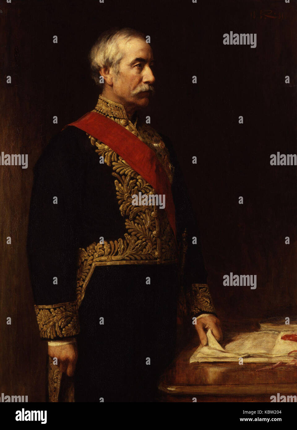 Sir (Henry) Bartle Frere, 1st Bt by Sir George Reid Stock Photo