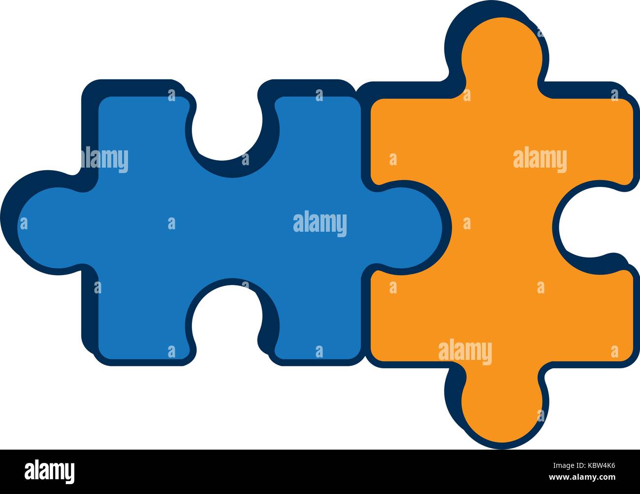 jigsaw puzzles icon over white background vector illustration Stock ...
