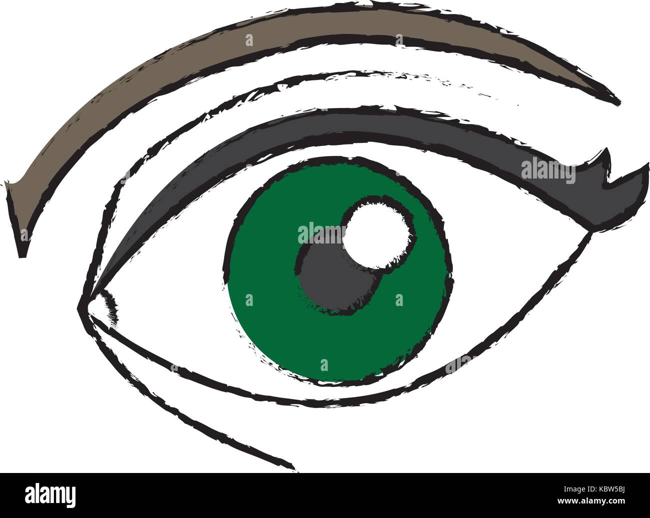 human eye icon over white background vector illustration Stock Vector ...