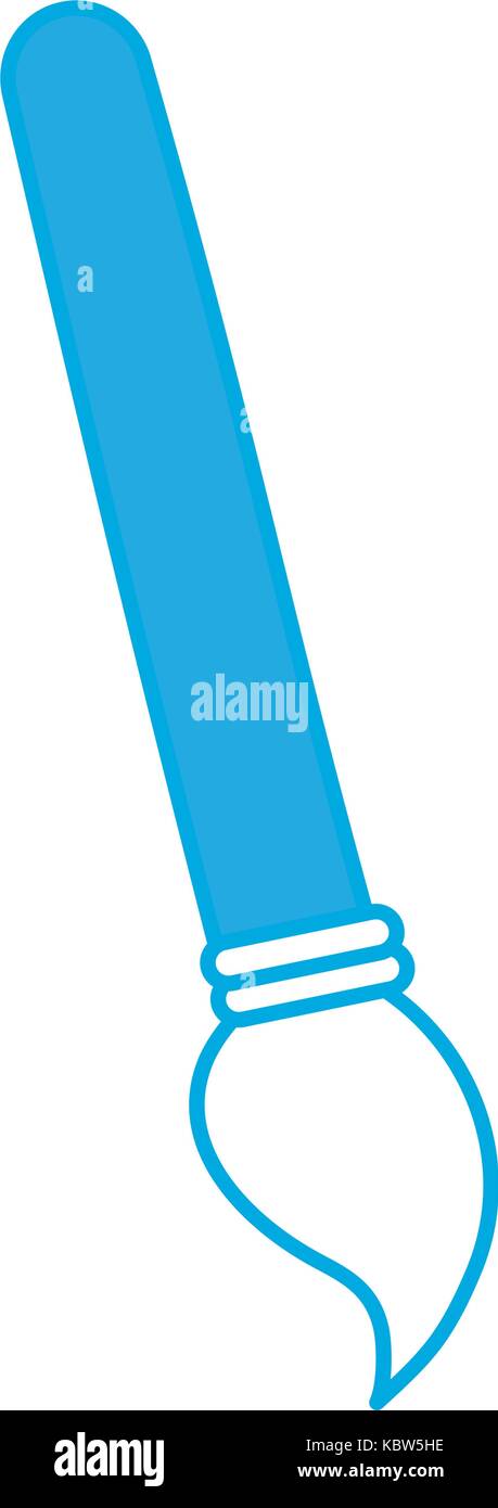 paint brush icon over white background vector illustration Stock Vector ...