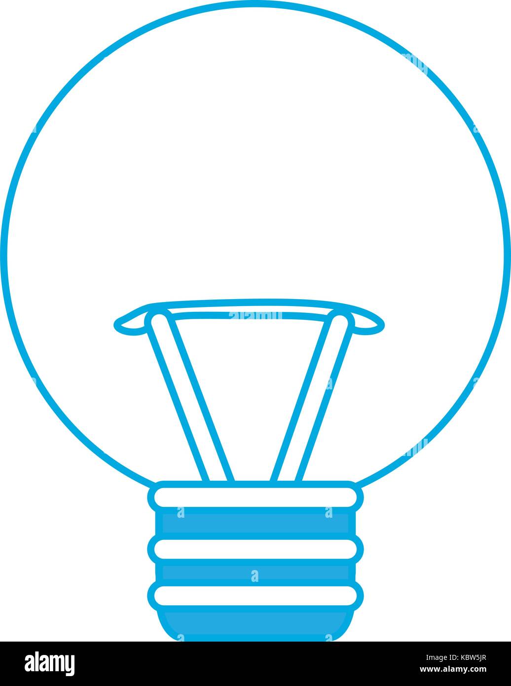 bulb light icon over white background vector illustration Stock Vector ...