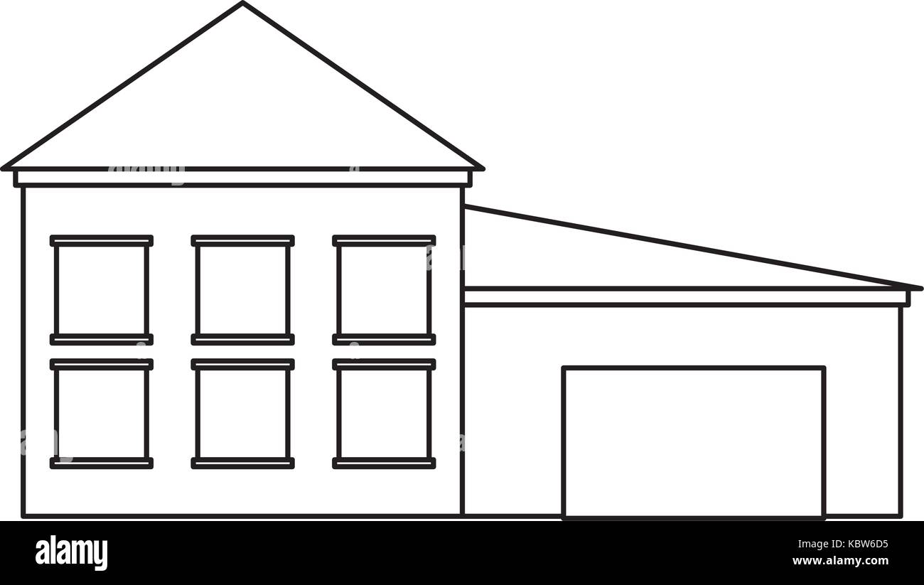 modern house icon over white background vector illustration Stock ...
