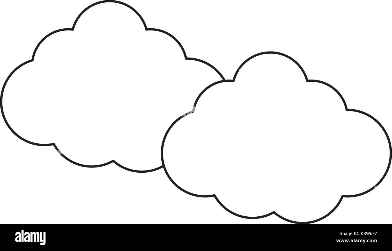 clouds icon over white background vector illustration Stock Vector ...