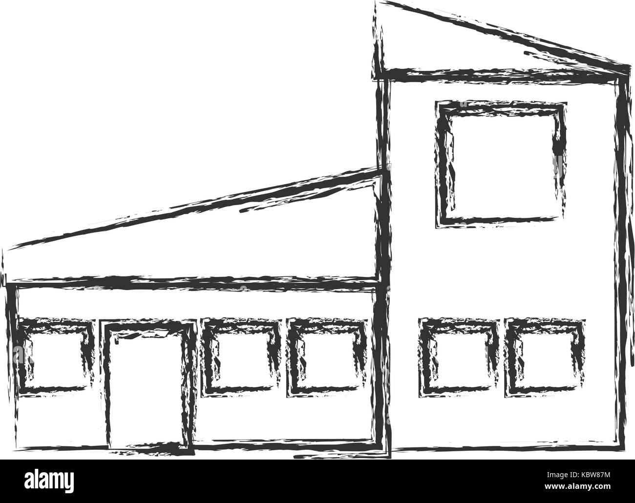 modern house icon over white background vector illustration Stock ...