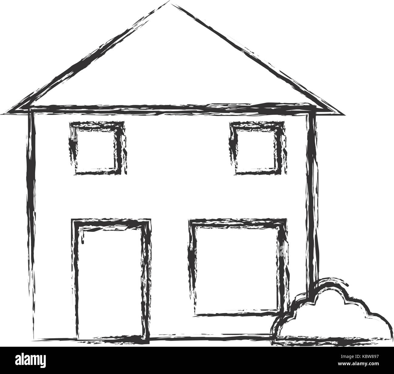 modern house icon over white background vector illustration Stock ...