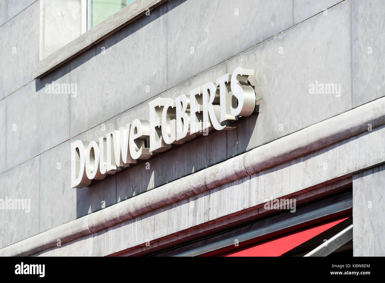 Douwe Egberts cafe. Douwe Egberts is a coffee brand, owned by Mondelez