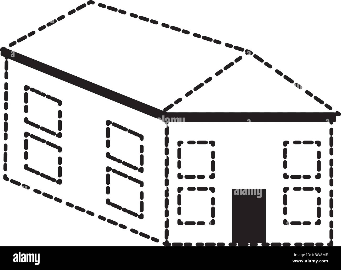 modern house icon over white background vector illustration Stock ...