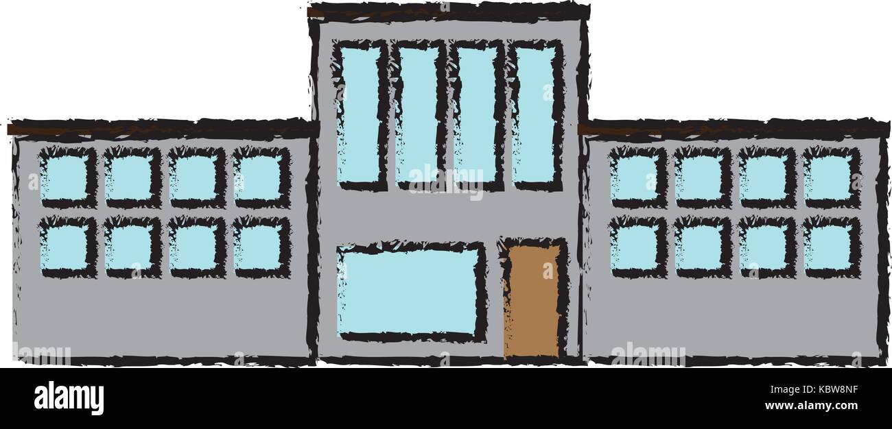 school building icon over white background vector illustration Stock ...