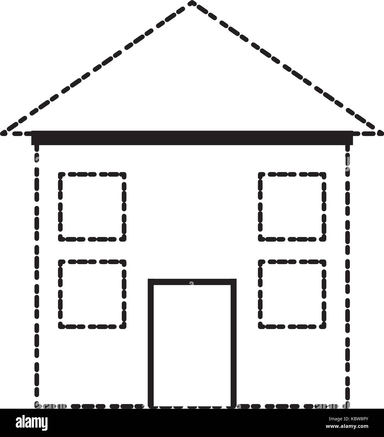 modern house icon over white background vector illustration Stock ...