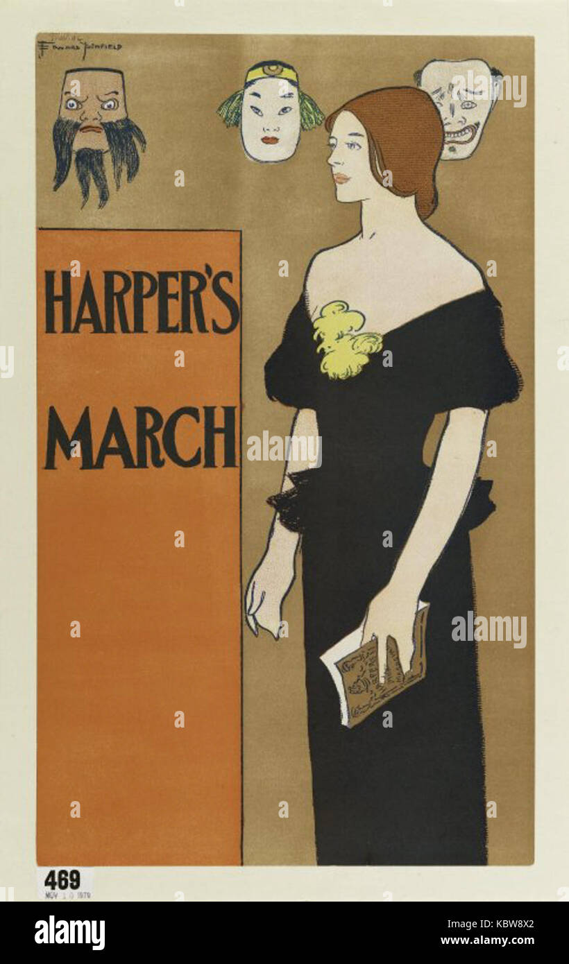 Brooklyn Museum   Poster for Harper's Magazine   Edward Penfield   overall Stock Photo