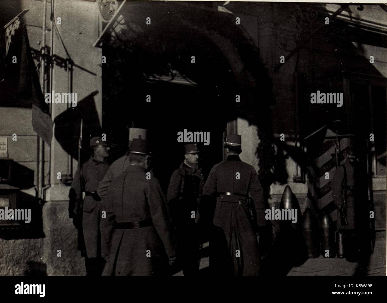 Kaiser Karl beim 14. Korps am 4.1.1916. Bruneck, Empfang beim Kommando. (BildID 15579615) Stock Photo