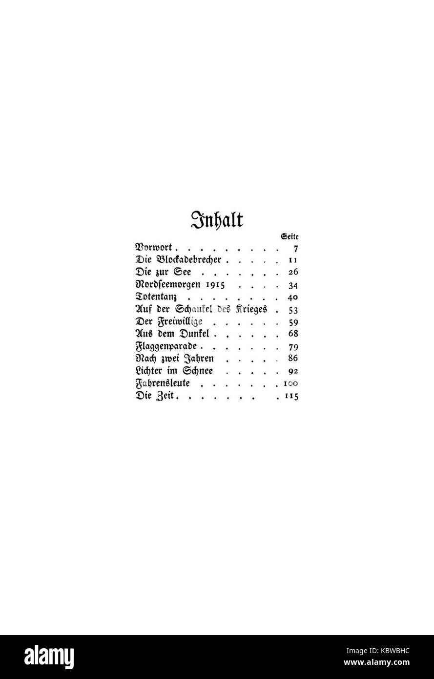 Die Woge (Ringelnatz) 010 Stock Photo Alamy