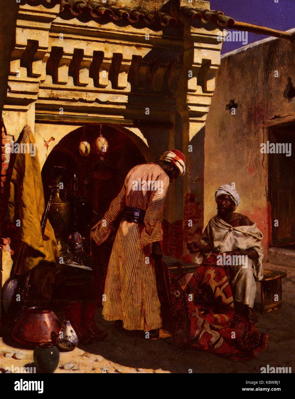 Ernst Rudolf The Rug Merchant Stock Photo Alamy
