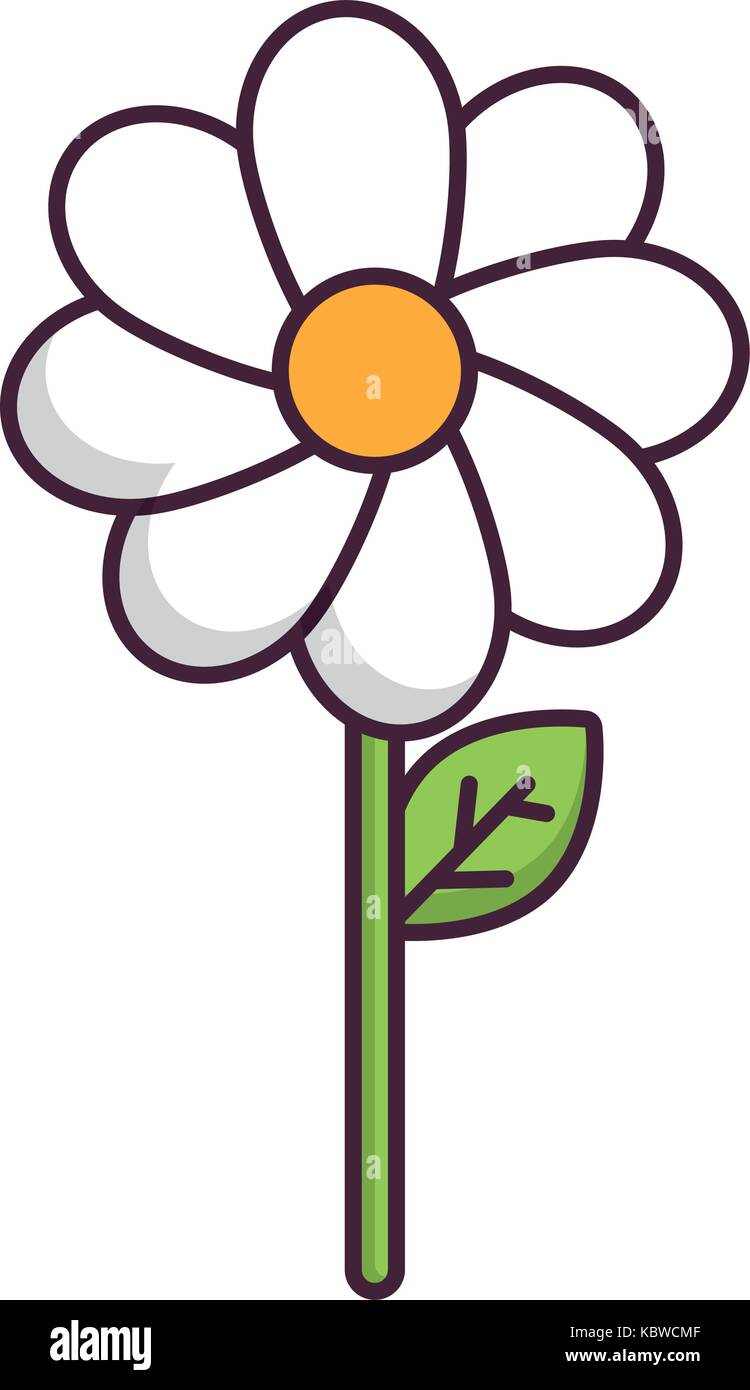 beautiful flower icon over white background vector illustration Stock ...