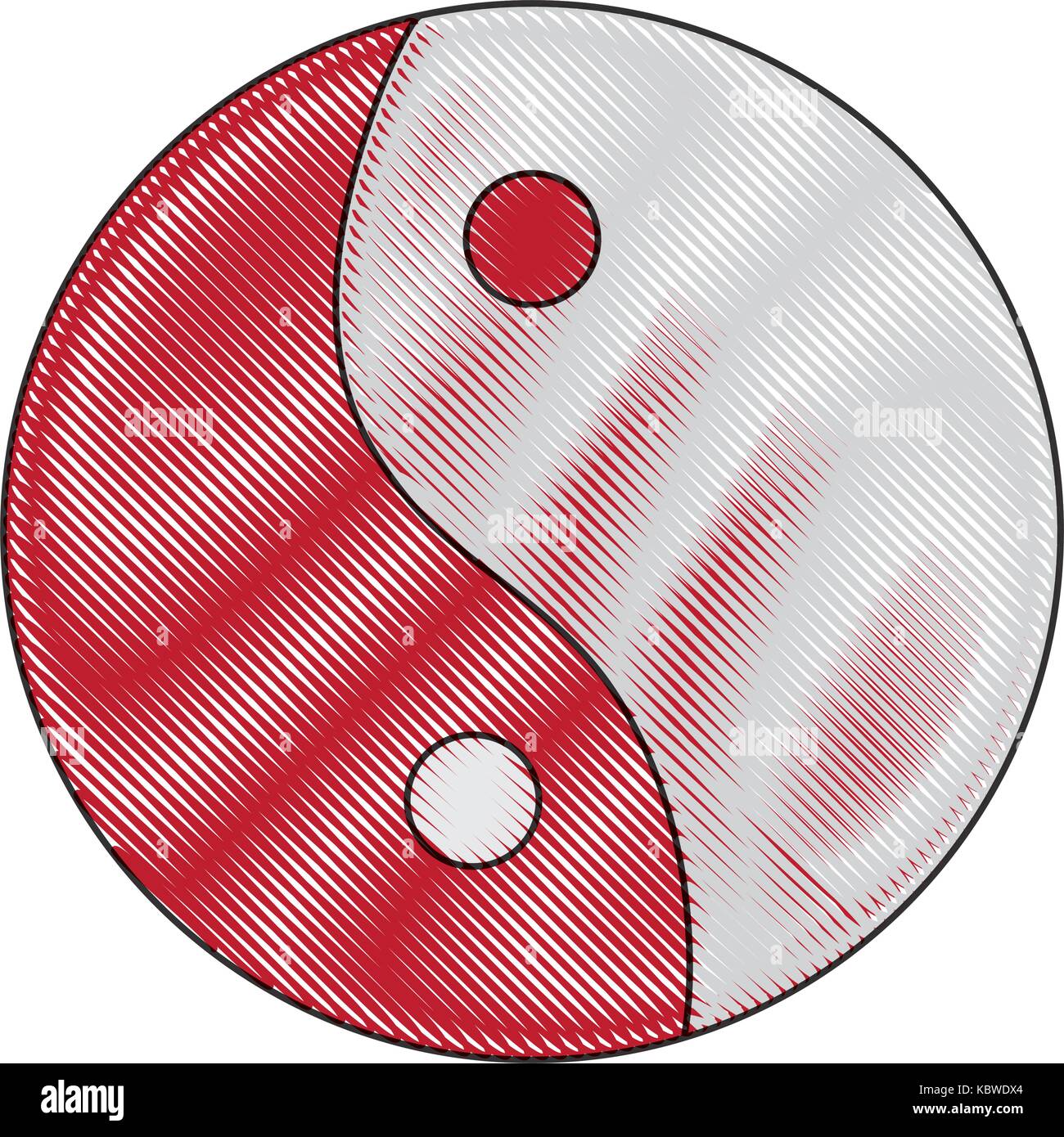 yin yang icon over white background vector illustration Stock Vector ...