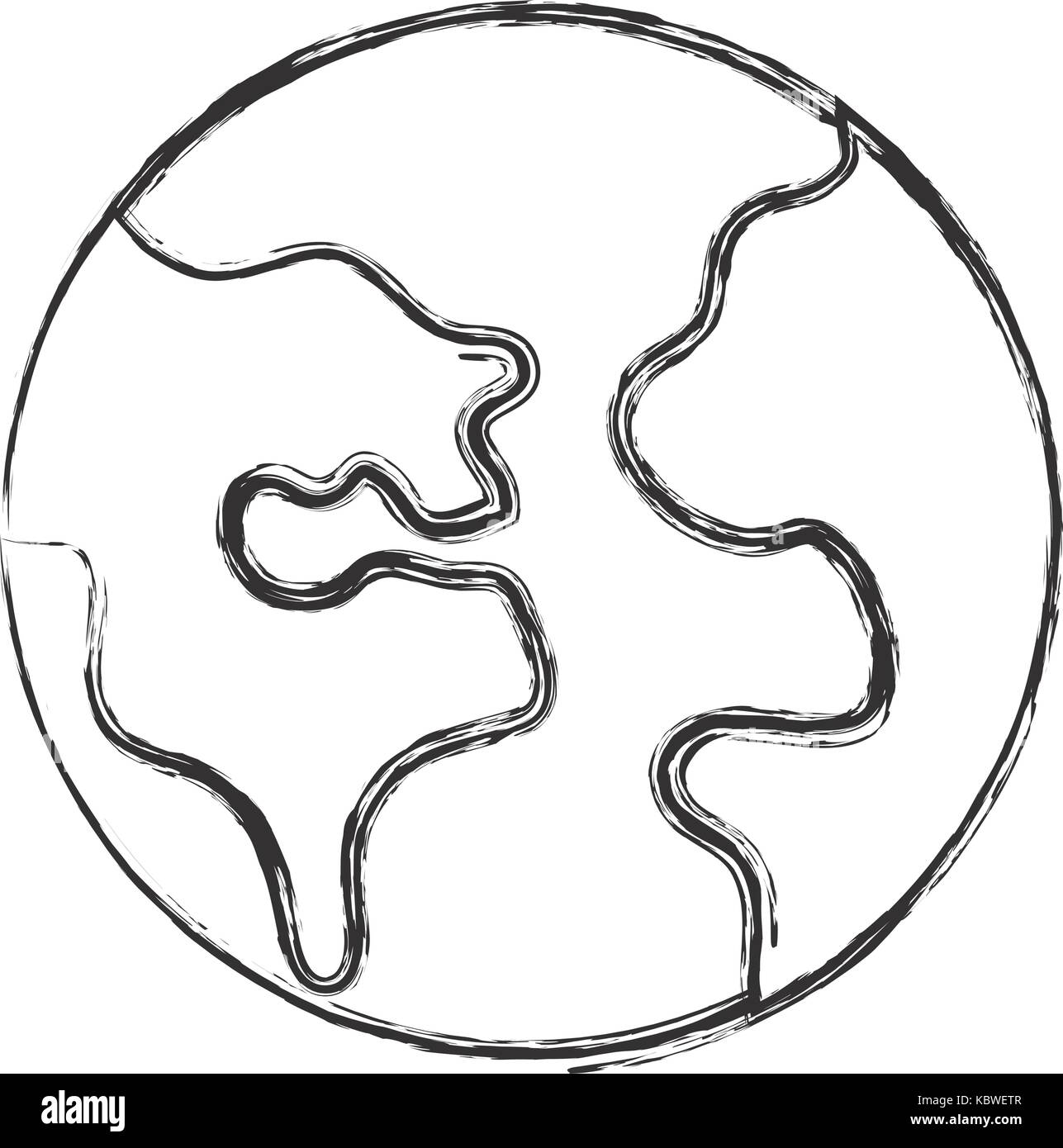 earth planet icon over white background vector illustration Stock ...