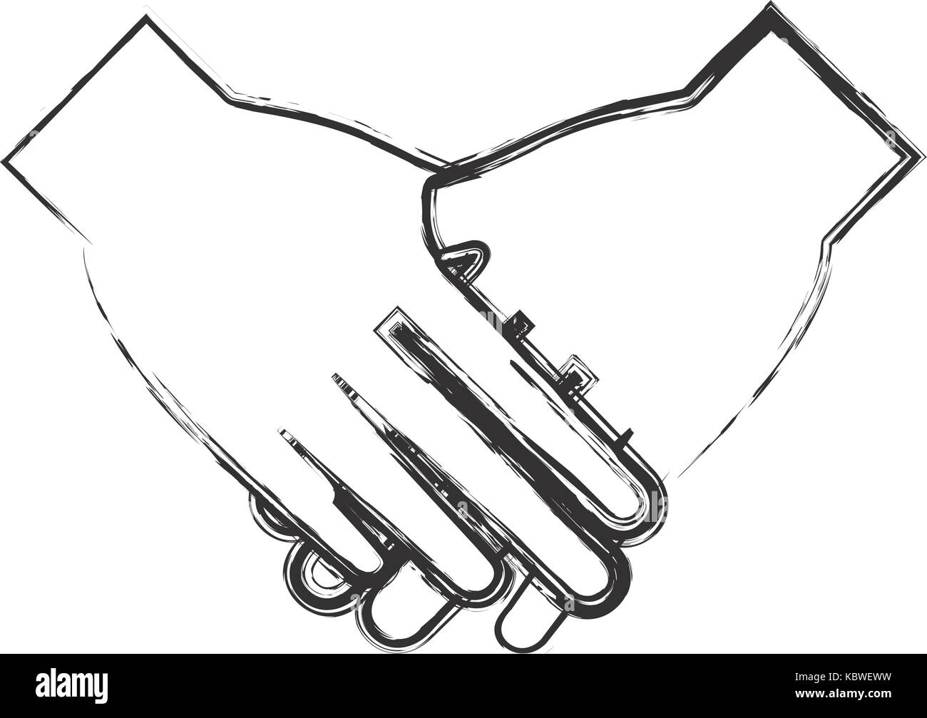 holding hands icon over white background vector illustration Stock ...