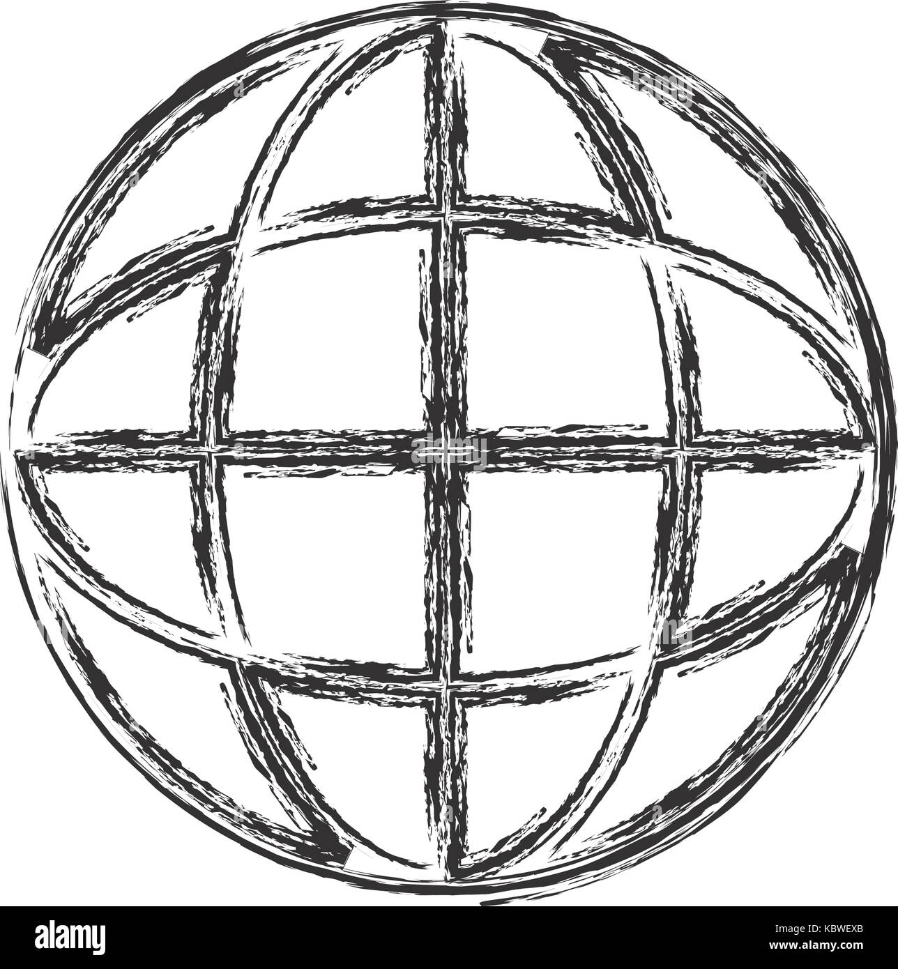 global sphere icon over white background vector illustration Stock ...