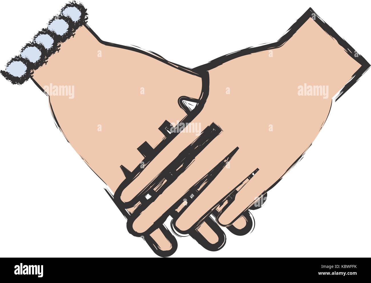 holding hands icon over white background vector illustration Stock ...