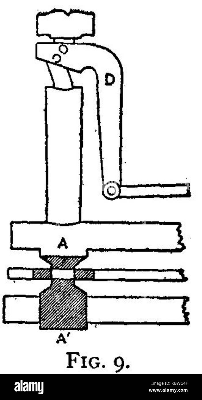 Mint coin press detail fig 9 Stock Photo Alamy