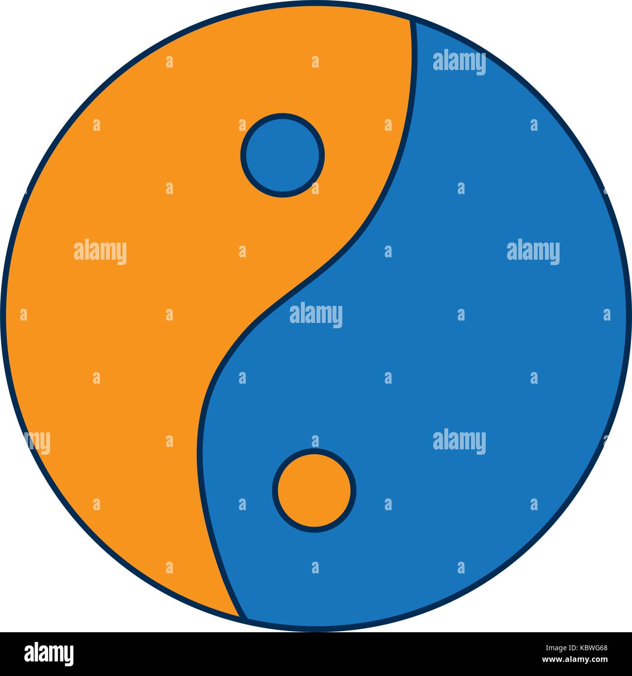 yin yang icon over white background vector illustration Stock Vector ...
