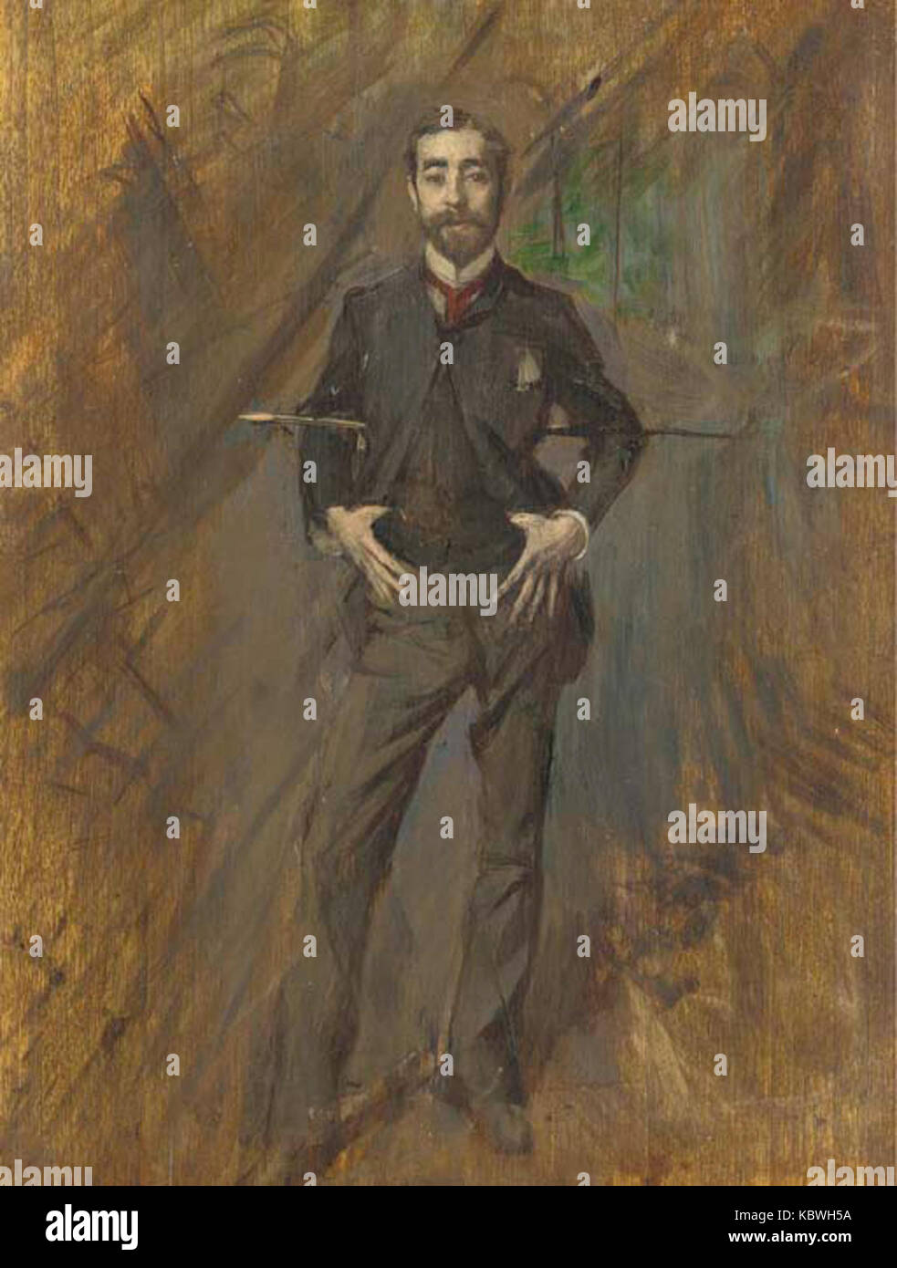 Giovanni Boldini (1842 1931)  John Singer Sargent(Standing) Stock Photo