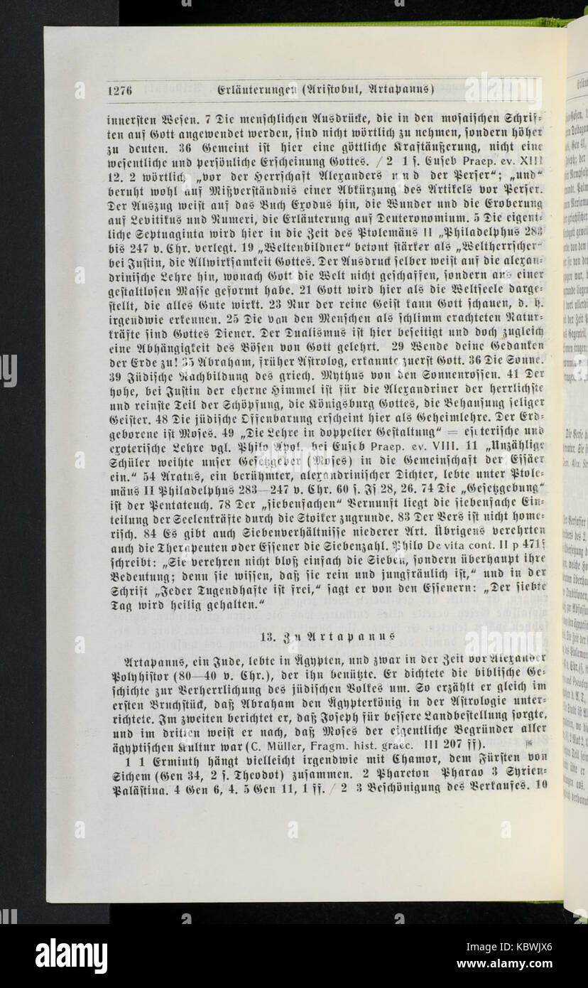 Riessler Altjuedisches Schrifttum ausserhalb der Bibel 1276 Stock Photo