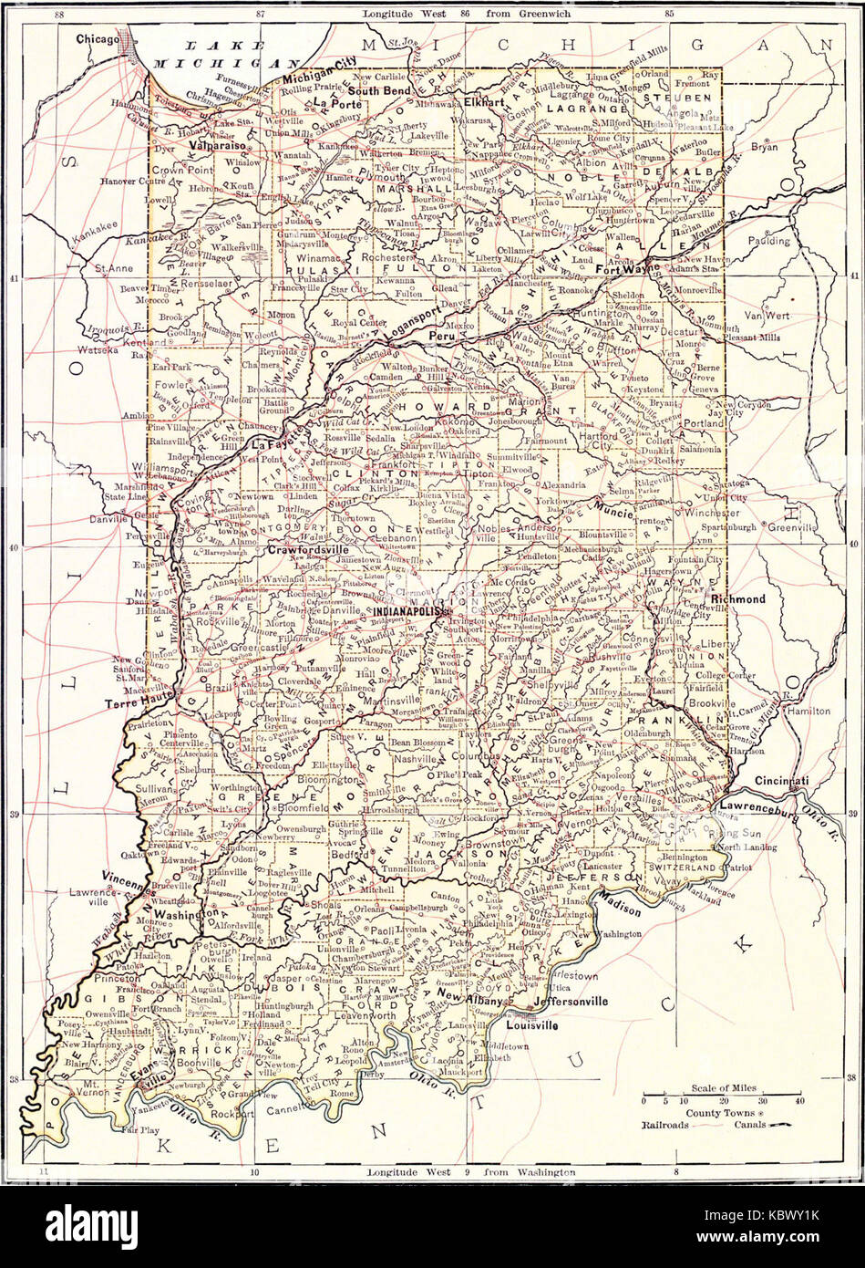 Indiana history documents hi-res stock photography and images - Alamy