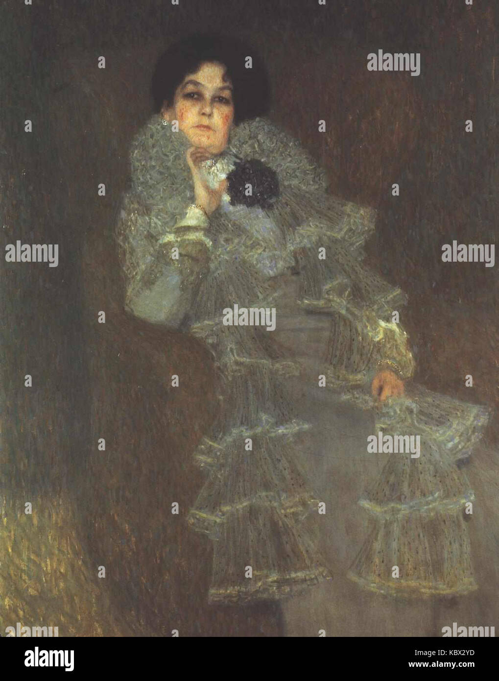 Gustav Klimt 、MARIE HENNEBERG STEHEND Portrait of Marie Henneberg (1901 – 1902) by Gustav Klimt